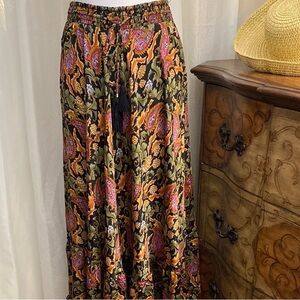 Chelsea & Theodore Boho Paisley Maxi Skirt - Size Small